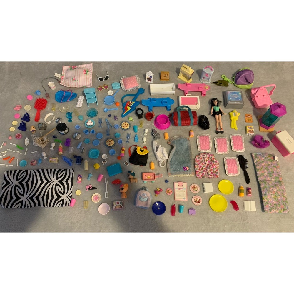 Huge Lot Of Barbie Doll Kitchen Accessories Assorted‎ Items